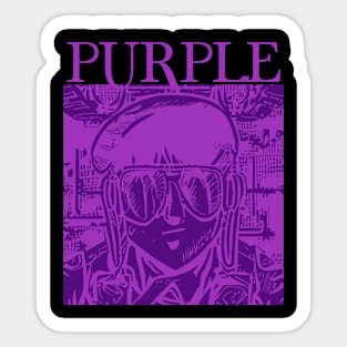 Purple // Music genre Sticker